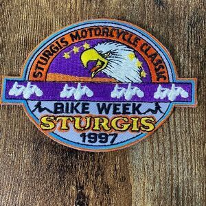 New old stock Sturgis Bike Week 1997 Eagle patch Motorcycle classic